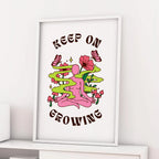 Keep On Growing – Boho Affirmation Art