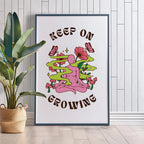 Keep On Growing – Boho Affirmation Art