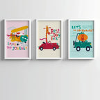 Kids Adventure Fun Posters – Set of 3 Playful Wall Art Prints
