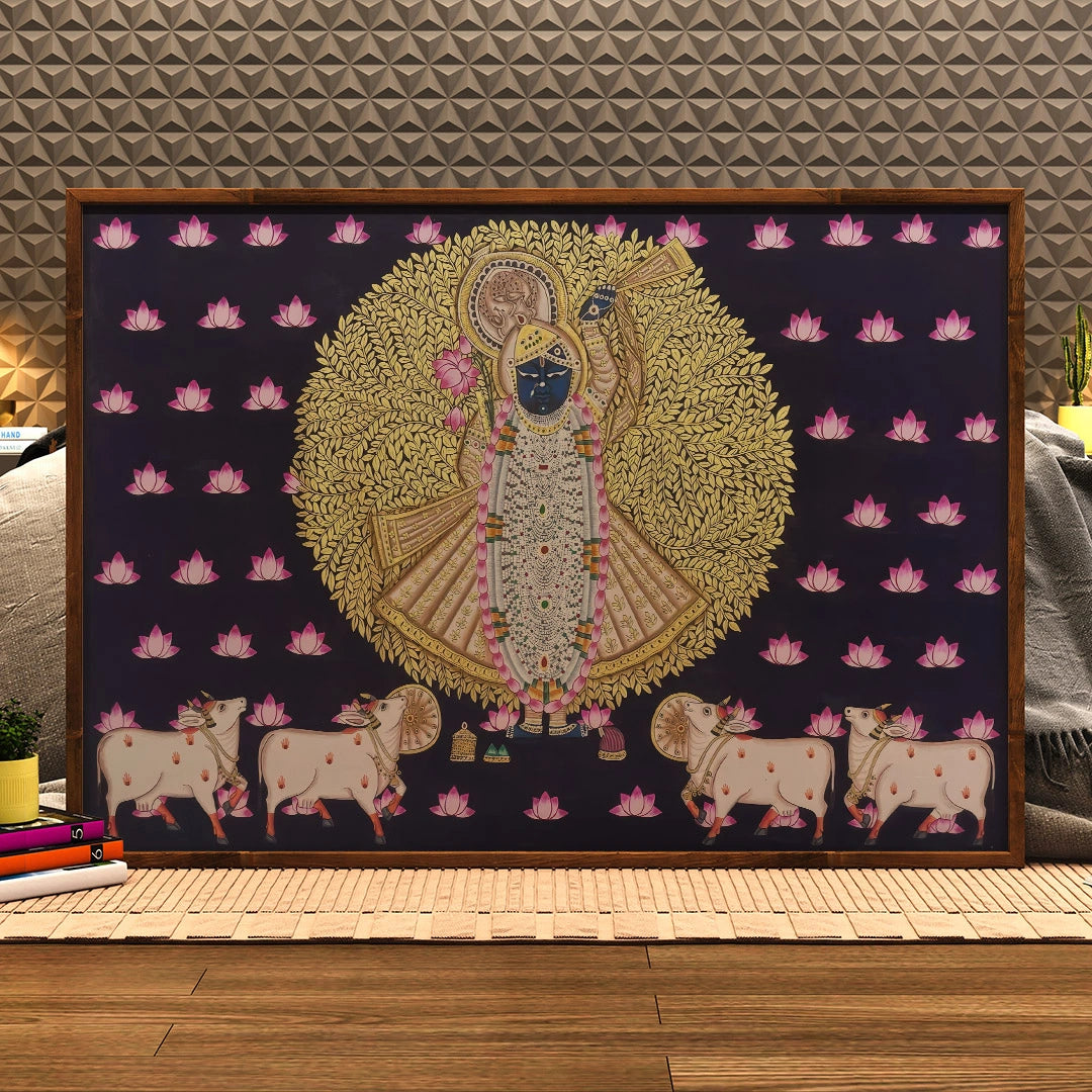 Shrinathji with Sacred Cows