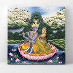 Radha Krishna on Lotus