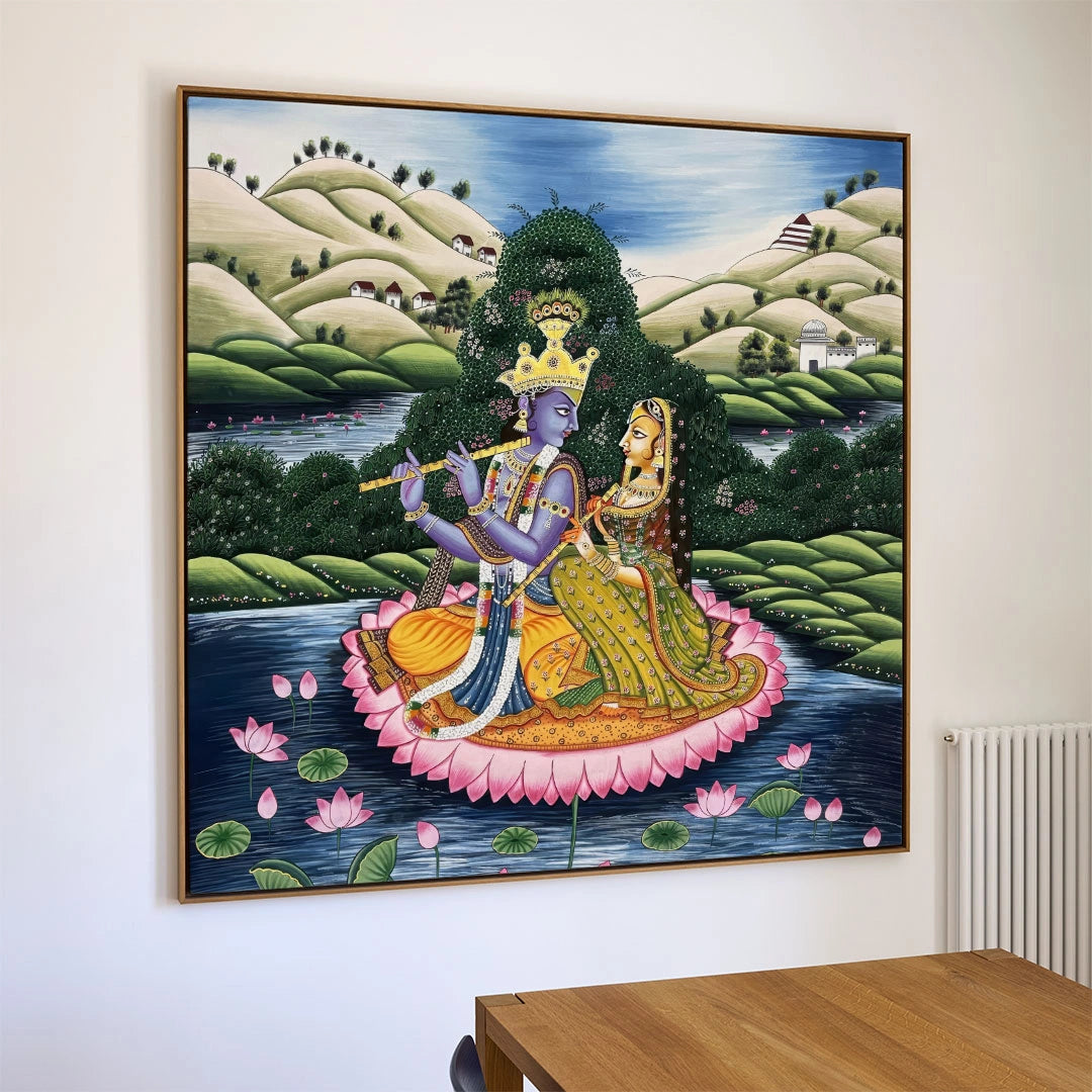 Radha Krishna on Lotus