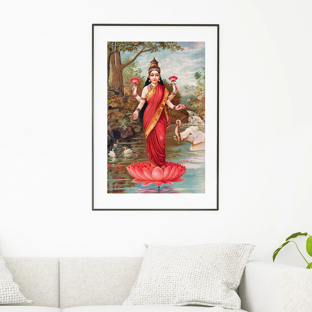 Goddess Lakshmi on Lotus