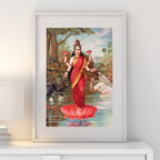 Goddess Lakshmi on Lotus