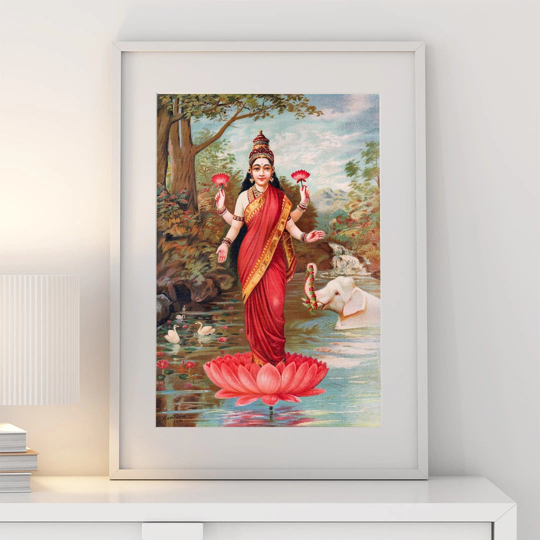 Goddess Lakshmi on Lotus