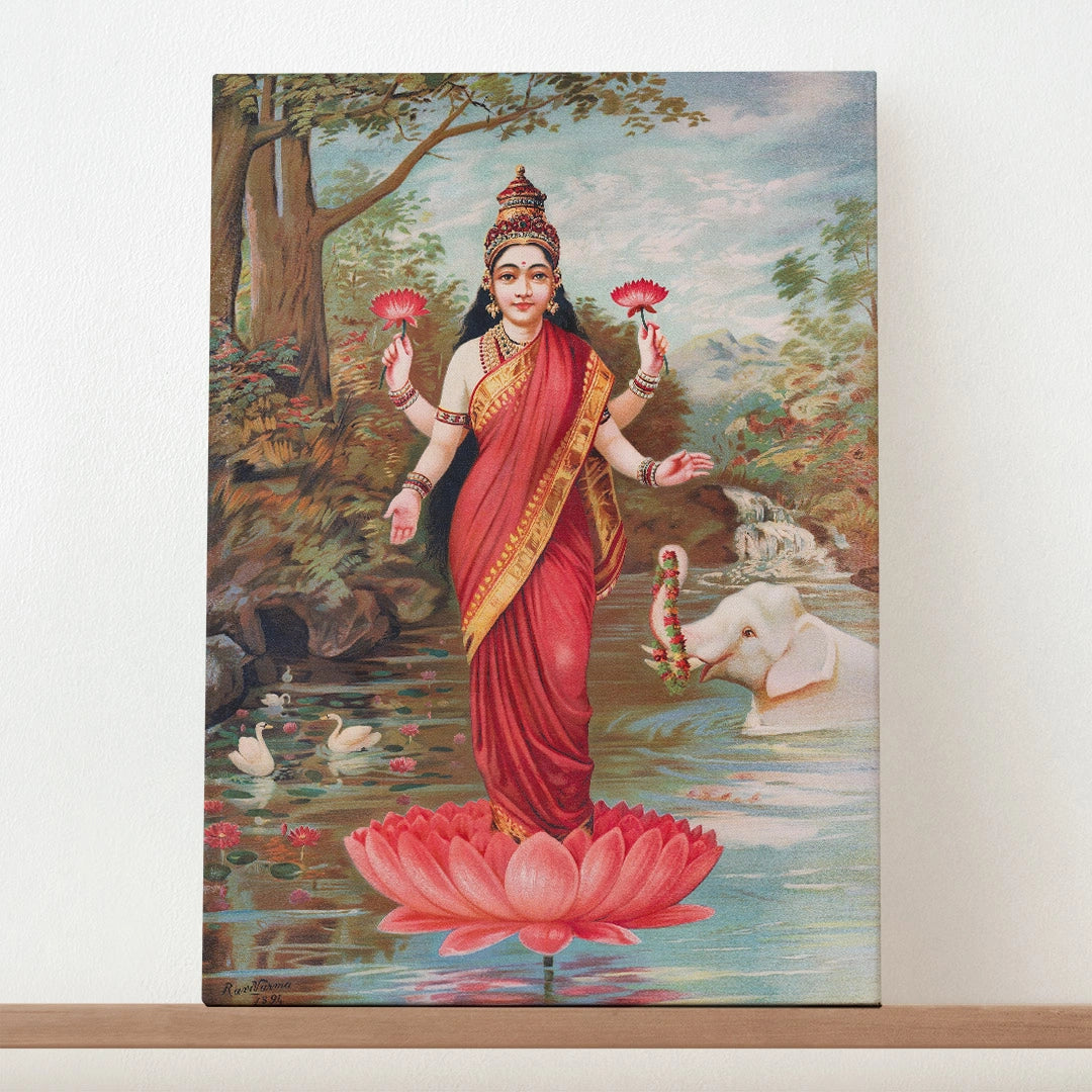 Goddess Lakshmi on Lotus