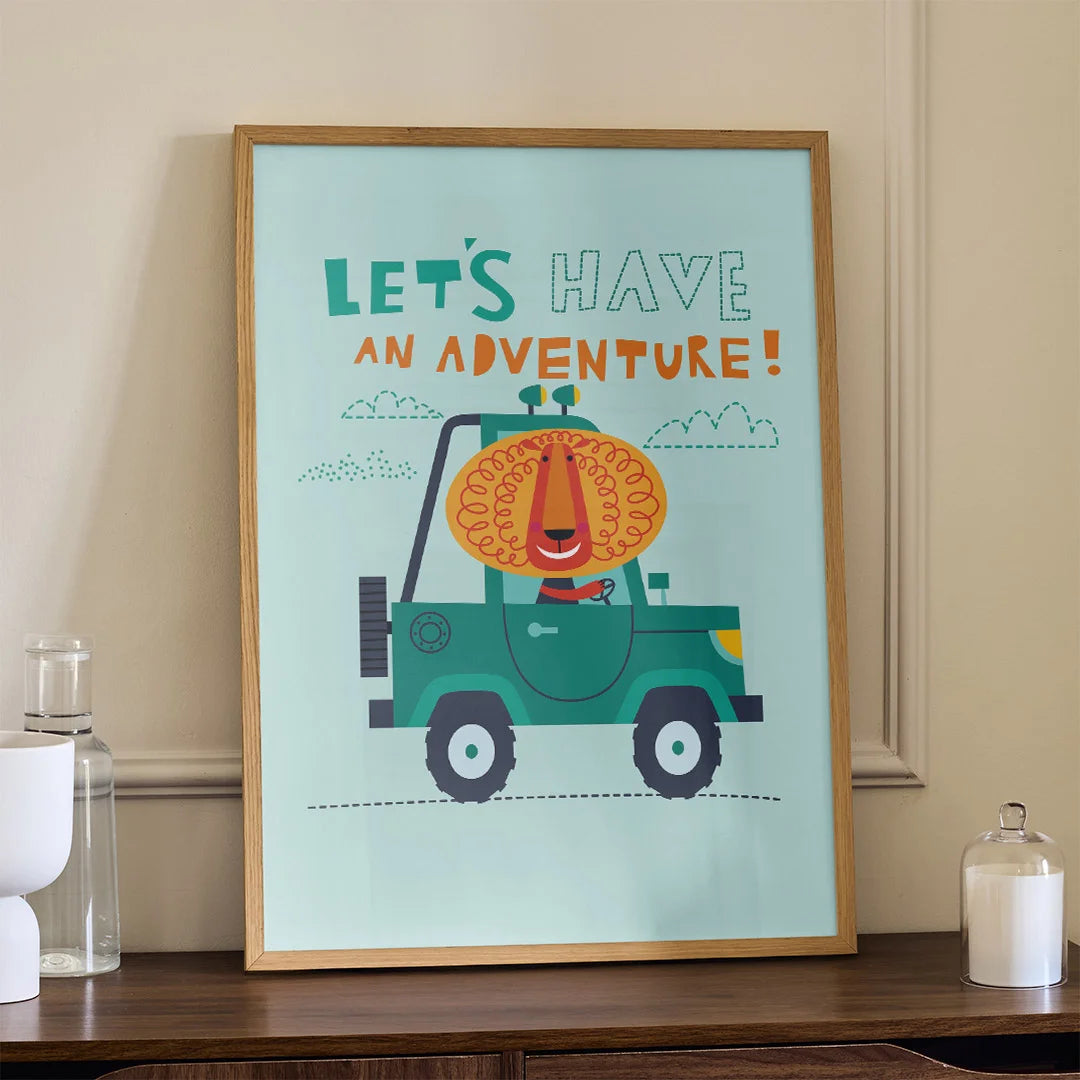 Let’s Have an Adventure – Fun Kids Wall Art Poster