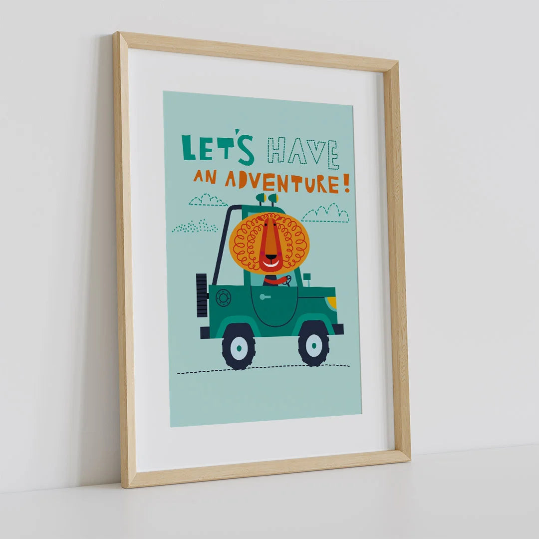 Let’s Have an Adventure – Fun Kids Wall Art Poster