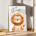 Be Brave Lion – Cute Kids Motivational Wall Art