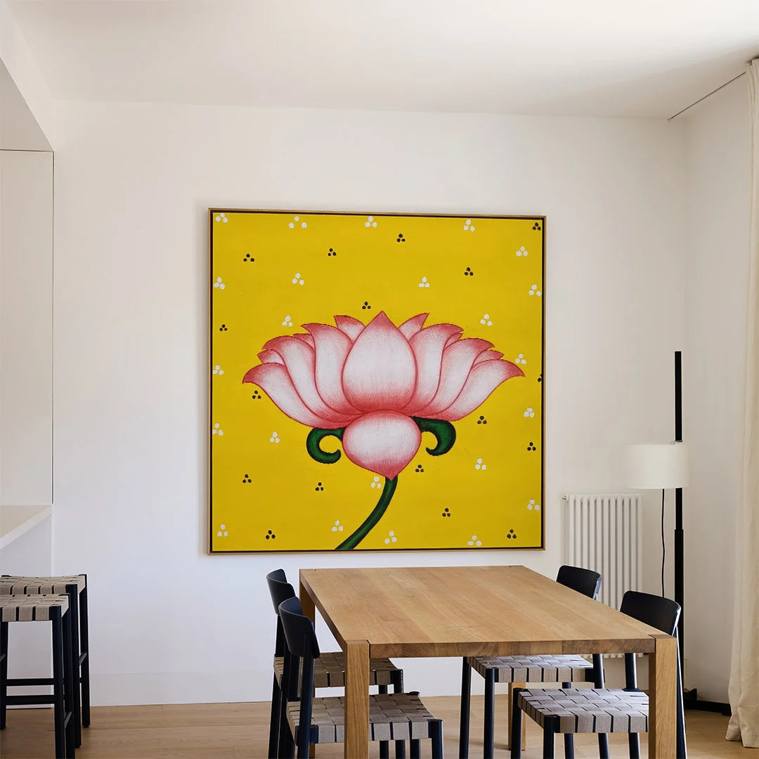 Divine Lotus Bloom – Vaastu Peace & Prosperity Wall Art