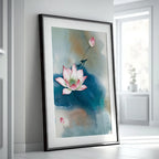 Serene Lotus Flow – Vaastu Peace Wall Art