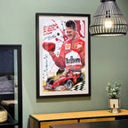 Michael Schumacher Ferrari Poster