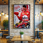 Michael Schumacher Ferrari Poster