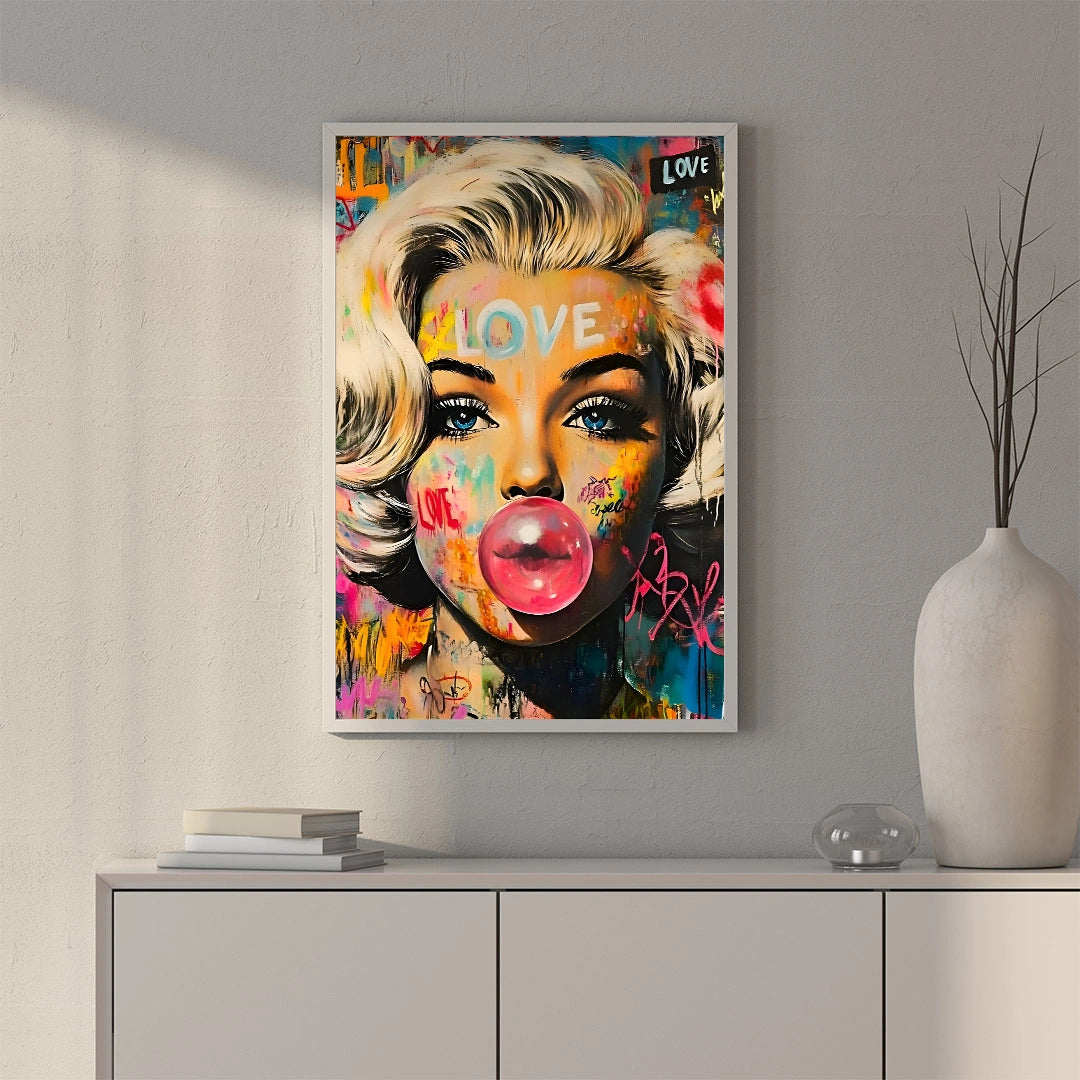 Bubblegum Love Portrait Poster