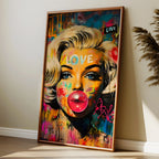 Bubblegum Love Portrait Poster