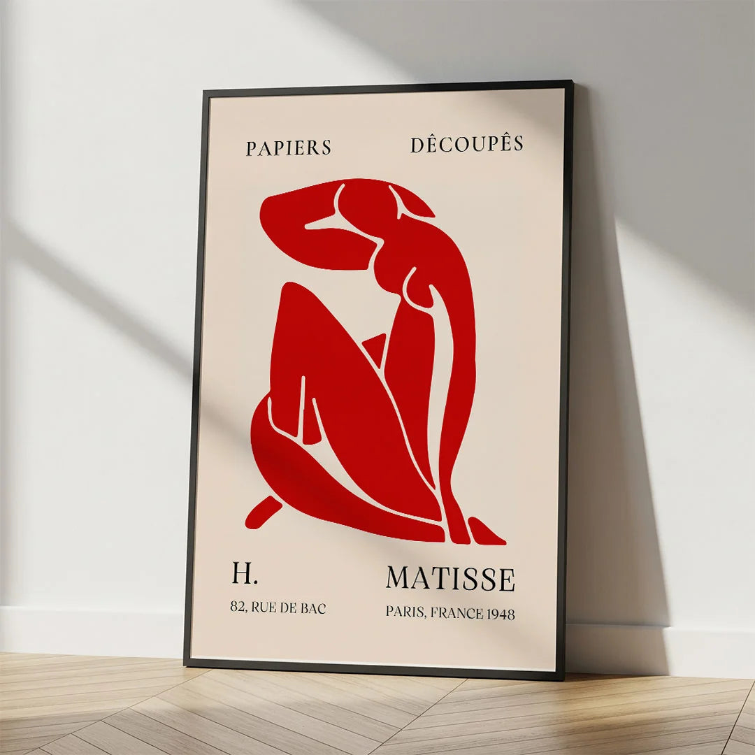 Matisse Cut-Out – Red Figure
