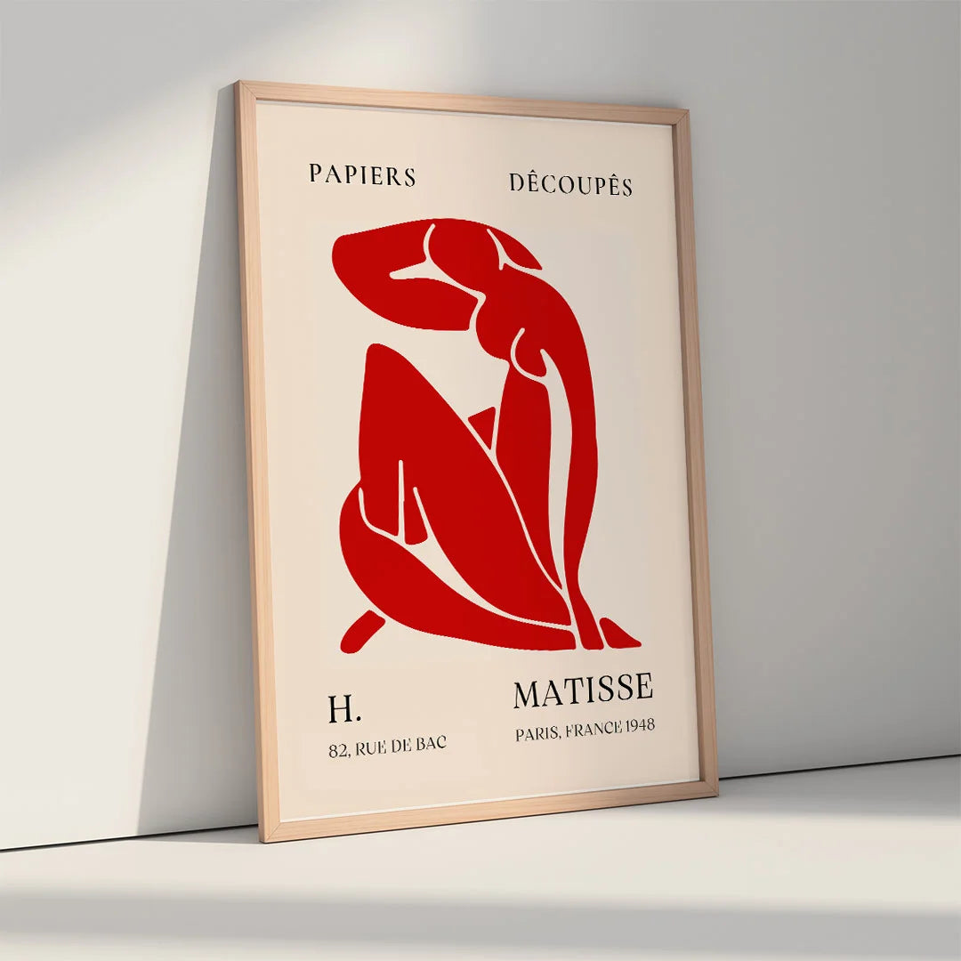 Matisse Cut-Out – Red Figure