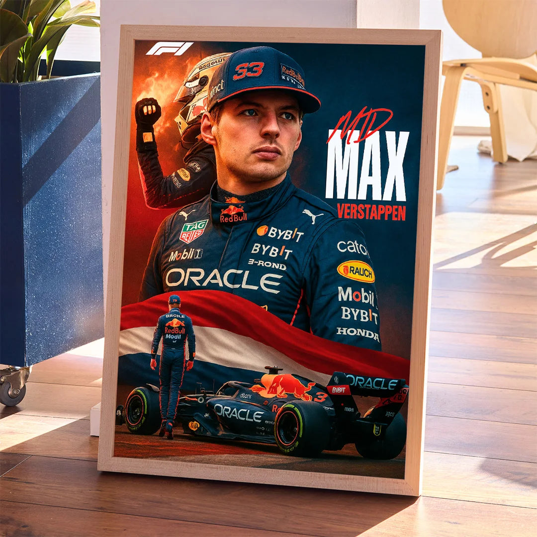 Max Verstappen F1 Poster
