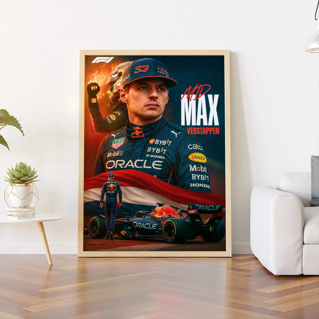 Max Verstappen F1 Poster