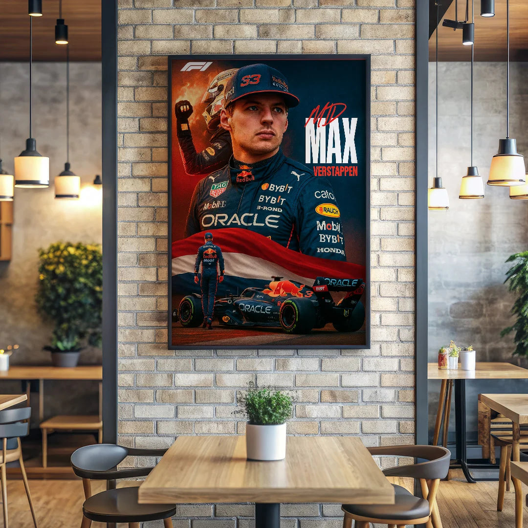 Max Verstappen F1 Poster