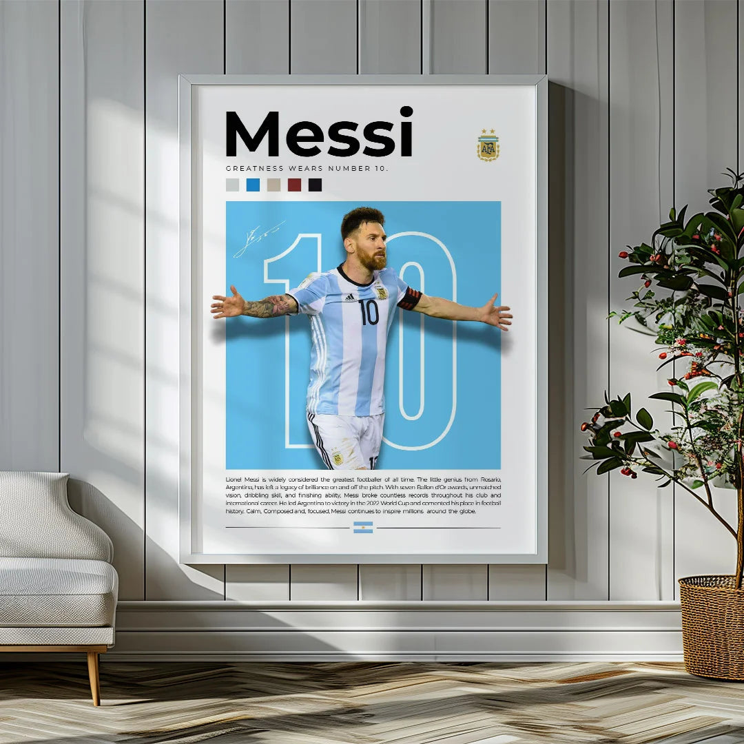 Messi No.10 Poster