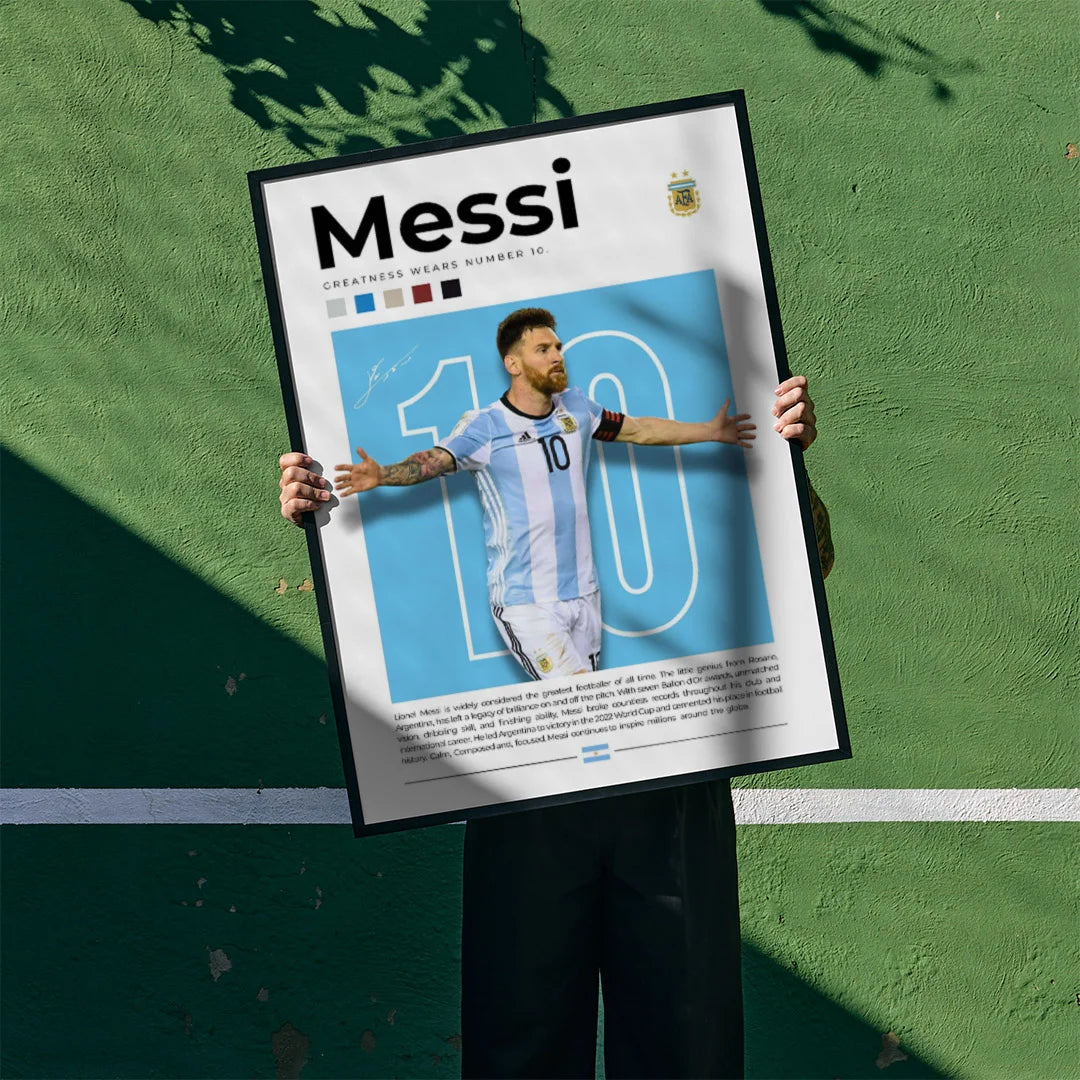 Messi No.10 Poster