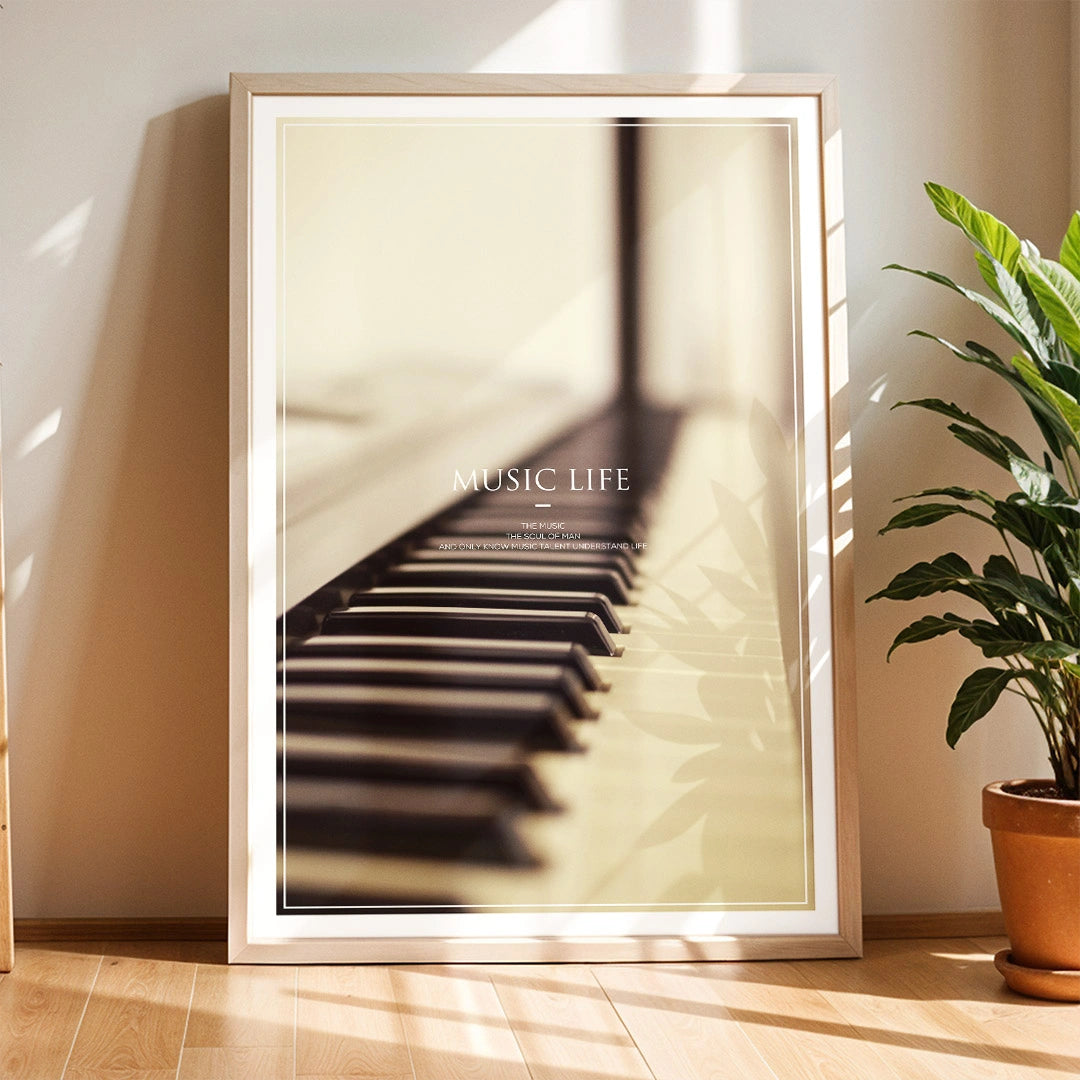 Music Life Piano Poster