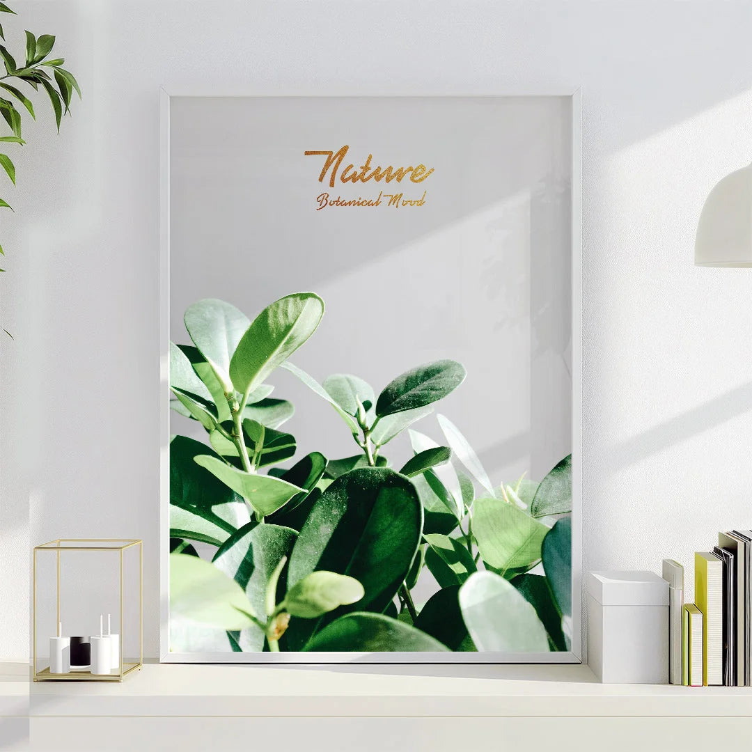 Nature Botanical Mood – Set of 3 Minimal Green Wall Art Prints
