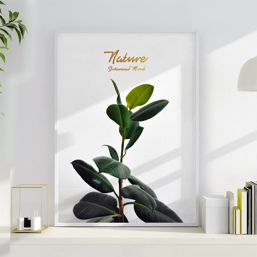 Nature Botanical Mood – Set of 3 Minimal Green Wall Art Prints