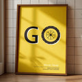 Go Never Stop – Bold Motivational Wall Art Poster