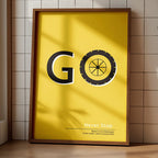 Go Never Stop – Bold Motivational Wall Art Poster