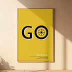 Go Never Stop – Bold Motivational Wall Art Poster