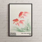 Two Veil Goldfish – by Ohara Koson