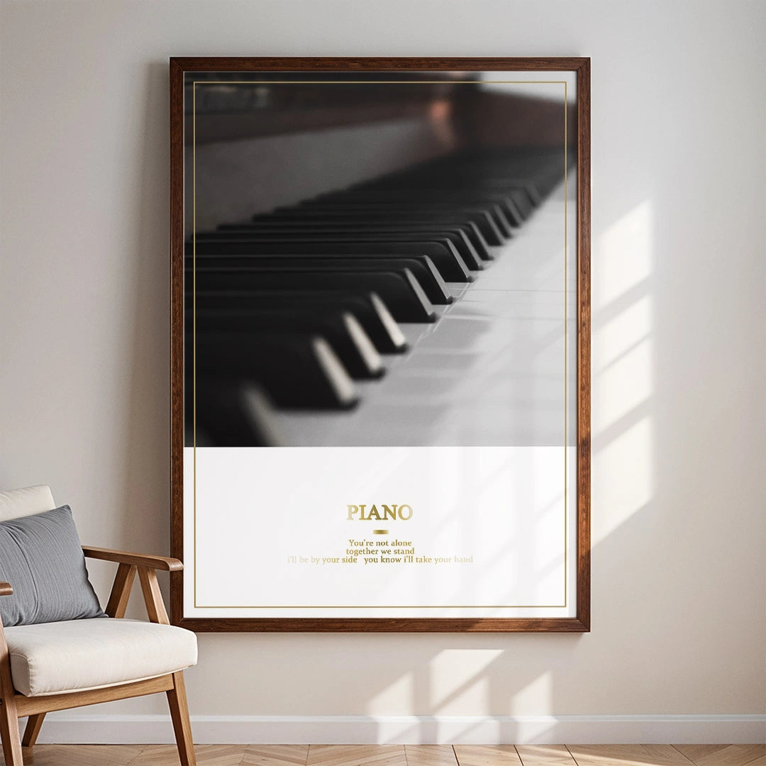 Minimal Piano Poster