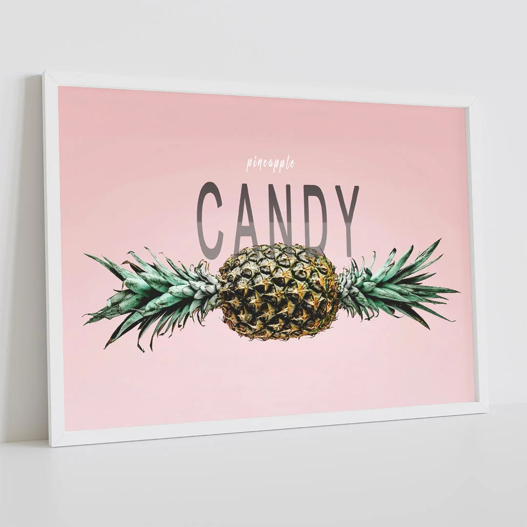Pineapple Candy – Modern Pop Art Wall Poster
