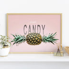 Pineapple Candy – Modern Pop Art Wall Poster
