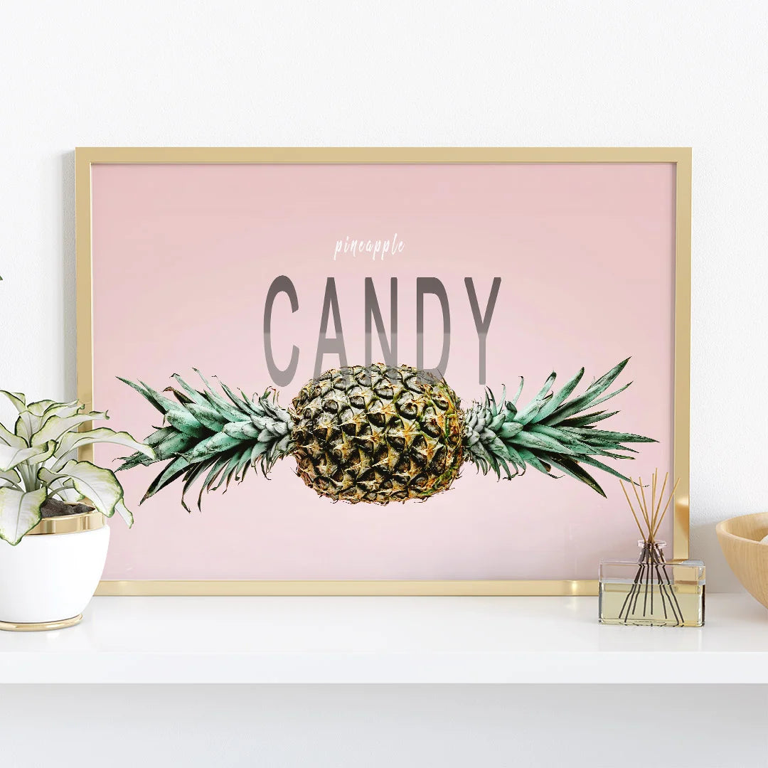 Pineapple Candy – Modern Pop Art Wall Poster