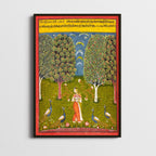 Radha with Peacocks