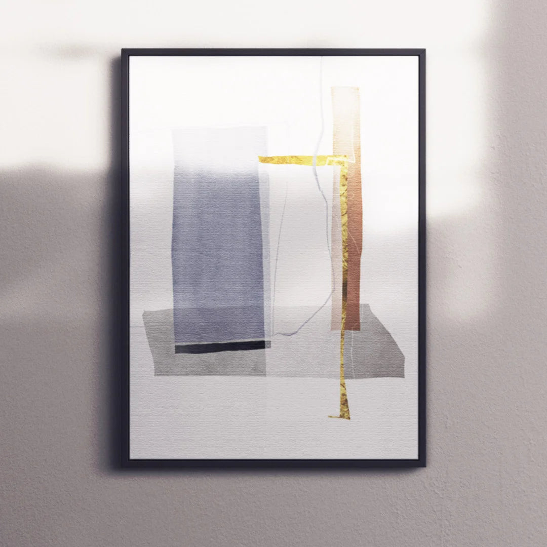 Modern Abstract Patchwork – Set of 3 Minimalist Wall Art Prints