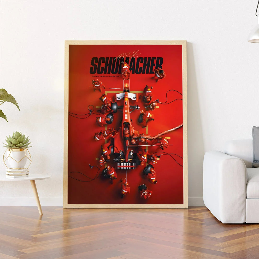 Schumacher Pit Stop Poster