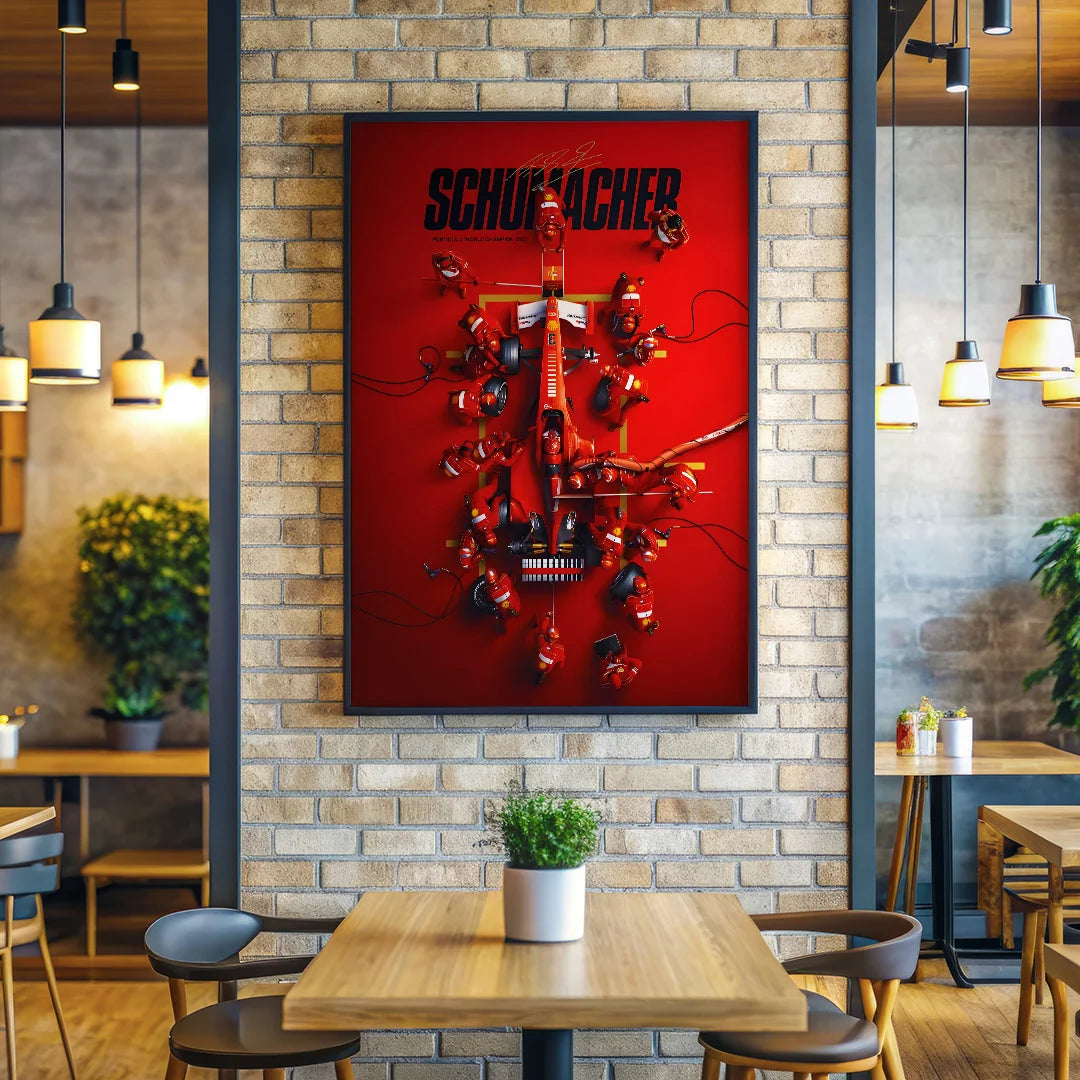 Schumacher Pit Stop Poster