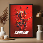 Schumacher – Formula 1 Racing Icon Poster