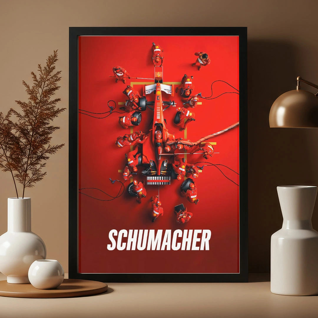 Schumacher – Formula 1 Racing Icon Poster