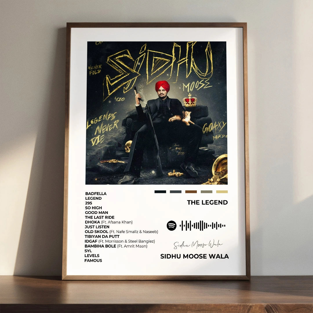 Sidhu Moose Wala Punjabi Music Wall Art