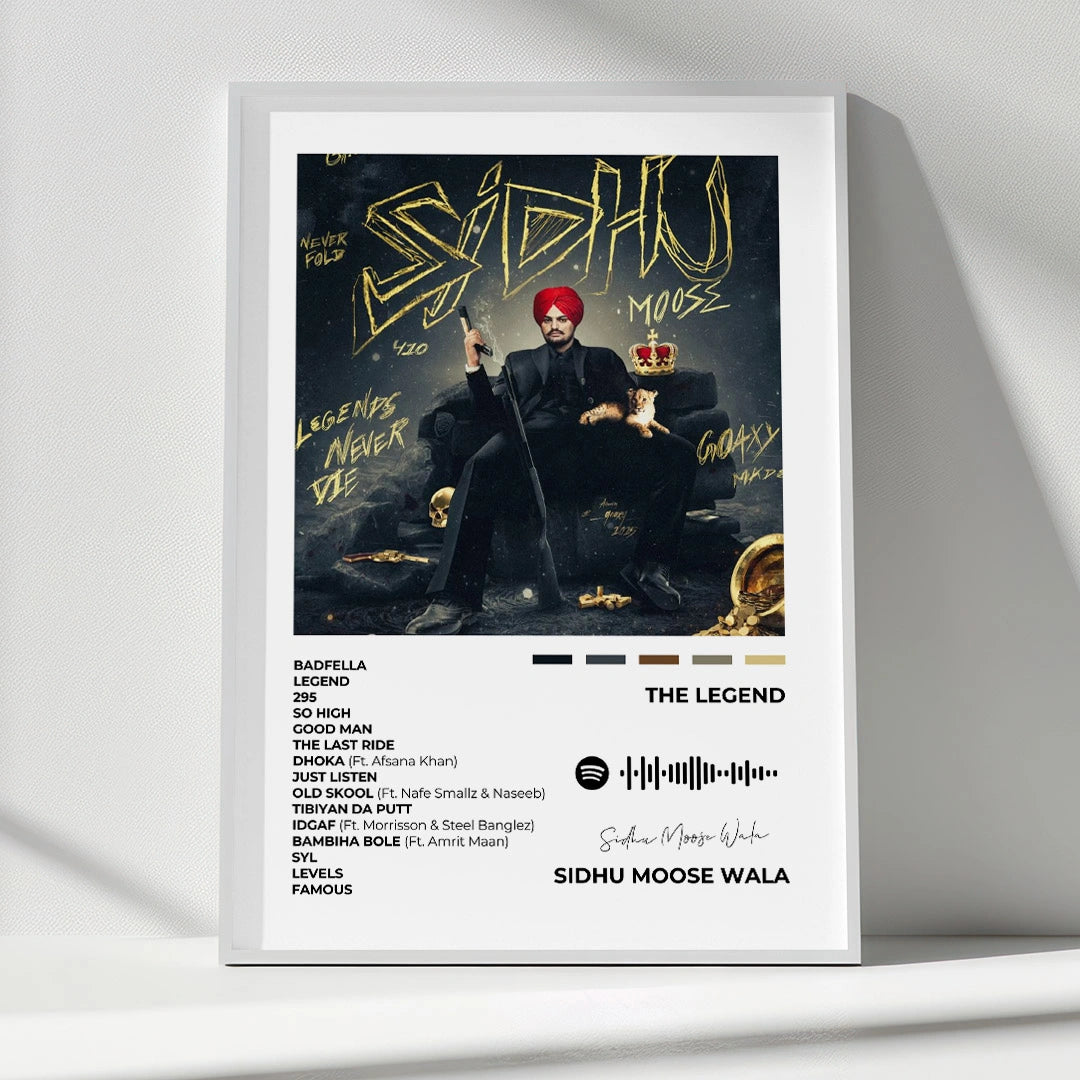 Sidhu Moose Wala Punjabi Music Wall Art