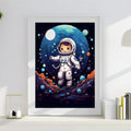 Little Space Explorer – Astronaut Kids Wall Art Poster