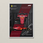 Ferrari F1 Suzuka Circuit Poster