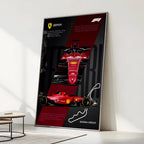 Ferrari F1 Suzuka Circuit Poster