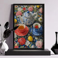 Floral Tea Harmony – Vintage Inspired Still Life Wall Art