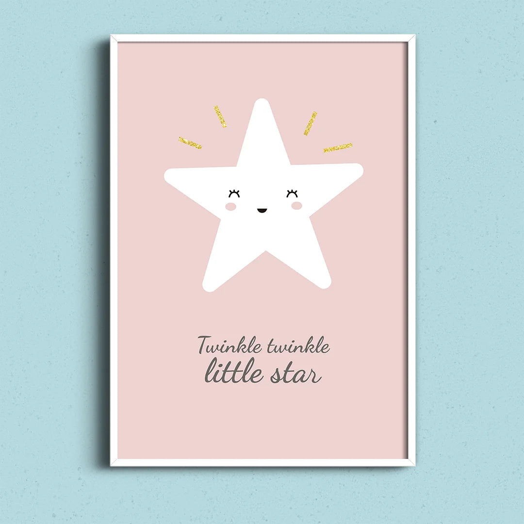 Twinkle Twinkle Little Star – Cute Nursery Wall Art Poster
